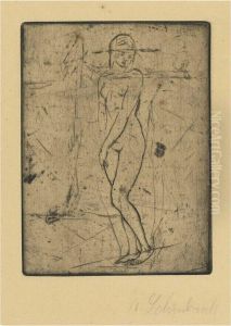 Sinnendes Madchen (klein, Ganz) by Wilhelm Lehmbruck