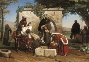 A Serenade At The Well by Pierre-Francois Lehoux