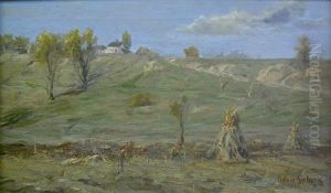 Landscape With House On A Hill by Adam Lehr