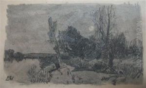 Landschaft Bei Vollmond