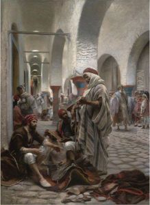 The Souk El Koumach, Tunis by Anton Robert Leinweber