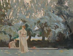 Bathers by Frederick William Leist