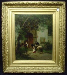 Nach Dem Ausritt by Jacobus Leisten