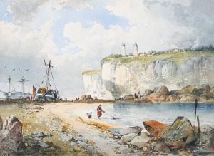 A View Of Brest, France by Richard Principal Leitch