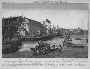 Vue De La Nouvelle Yorck. by Balthazar Frederic Leizelt