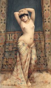 Jeuneorientale Au Turban by Adolphe Frederic Lejeune