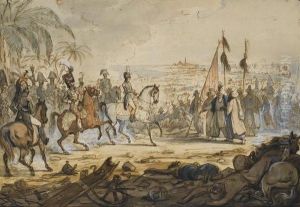 Napoleon 1er A La Bataille D'aboukir by Louis Fr., Baron Lejeune