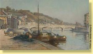 Le Pont Des Arches A Liege by Lucien Lejeune
