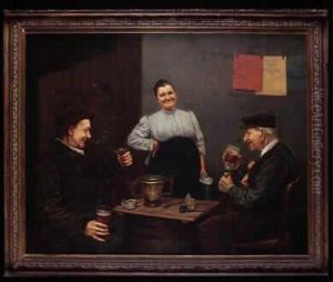 Signe Et Date En Bas Vers Le Centre A Leleu 1912. by Alexandre Felix Leleu