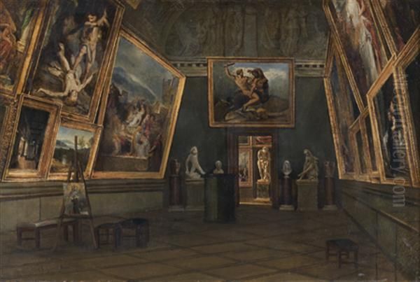 Interieur D'une Salle Du Musee Du Luxembourg - view 1