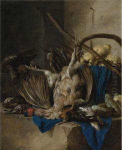 Still Life Of Game, Hunting Implements And Quinces