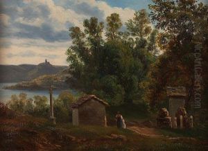 "vista Sul Lago D'orta" - by Giovan Battista Lelli