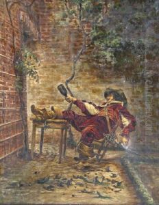 Inthe Courtyard by A. Leloir