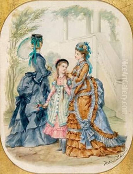 Jeunes Femmes A La Mode Du Second Empire - view 1