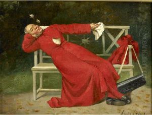 Sleeping Cleric With Butterflies