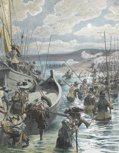 Schlacht An Der Kuste. by Maurice Leloir