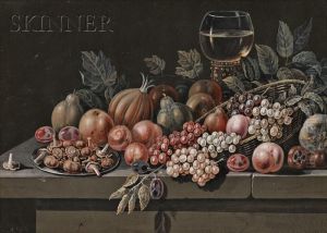 Still Lifes With Fruit And Vegetables by Paul Lelong