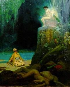 Il Expose Au Salon Des Artistes Francais by Rene Lelong