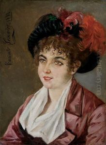 Woman With Feathered Hat