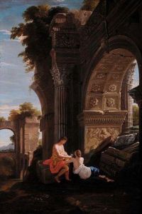 Arco Romano Con Personaggi by Jean Lemaire