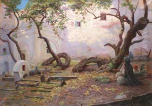 Cimetiere En Orient by Lemaitre Gustave