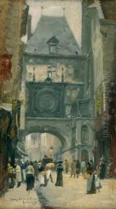 Rouen, Le Gros Horloge by Louis Lemaitre