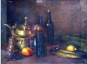 Nature Morte. by Jacques Edmond Leman