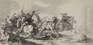 Reitergefecht by Johann Philipp Lembke
