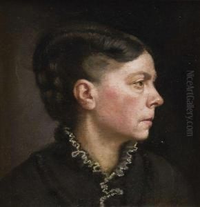 Portrait De Femme by Basile Lemeunier