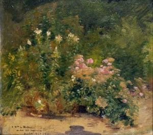 Fleurs Au Jardin by Basile Lemeunier