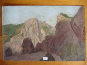 Paysage Rocheux by Charles, L'Aine Lemire