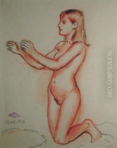 Baigneuse A Genoux by Georges Lemmen