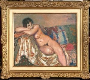 Femme Nue Dans Le Canape by Georges Lemmen