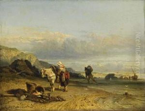 Le Retour De Peche by Theophile Victor Emile Lemmens