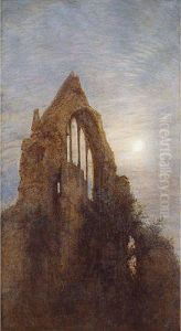 "paisaje Con Edificio En Ruinas" by W. Lemmessy