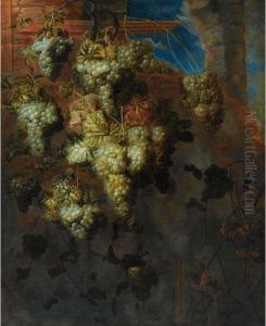 Nature Morte A La Treille De Raisin by Pierre Antoine Lemoine
