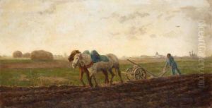 The Ploughing Team by Arthur Lemon