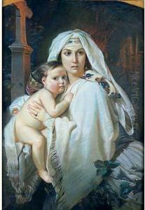 Femme Et Enfant Pleurant Femme Et Enfant Pleurant