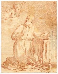 La Vision De Saint Philippe Neri, D'apres Un Maitre by Anicet-Charles-Gabriel Lemonnier