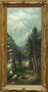 View Of Mountain Through Trees View Of Mountain Through Trees