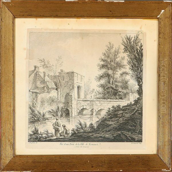 "vue D'une Porte De La Ville Denemoura" And "le Depart D'adonis" - view 1