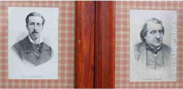 Portraits De Ernest Renan Et Paulderoulede - view 1