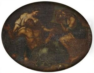 Loth Et Ses Filles by Jules Eugene Lenepveu