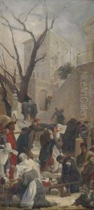 Scene De Guerre by Jules Eugene Lenepveu
