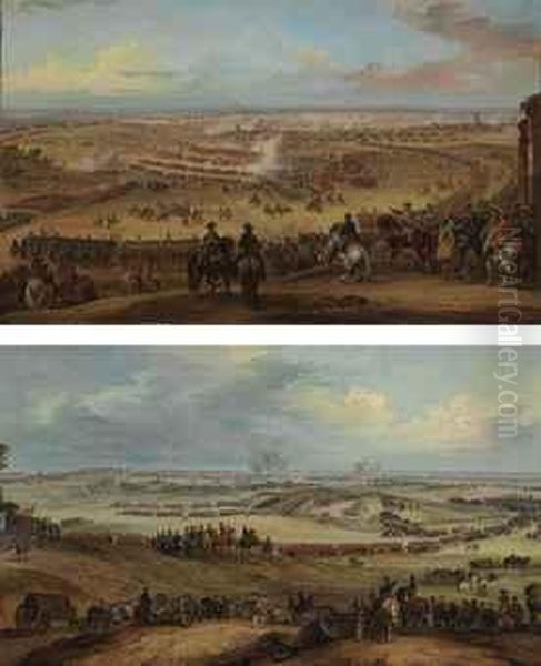 The Battle Of Fontenoy, - view 1