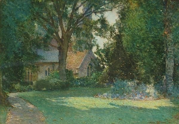 Noon At The Rectory Garden, Langparish - view 1