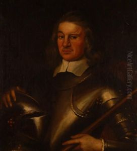Portraitof A Man In Armour by Half Length