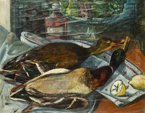 A Still Life With The Catch by Jindrich Lenhart