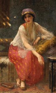 Odalisque by Charles Amable Lenoir