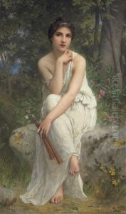 The Flute Player by Charles Amable Lenoir